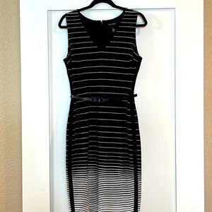 White House Black Market black w/white pin stripe detail. BNwT